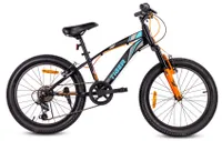 Rower dziecięcy 20 cali chłopięcy 6 biegów Shimano amortyzator szerokie opony Tiger Bike