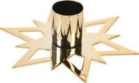 Weihnachts-Kerzenhalter Star 11.5x11.5x2.9cm, gold