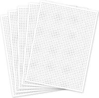 folia vyšívacia karta 175 x 245 mm biela bez potlače 300 g/m² 40 listov