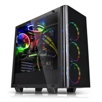 Thermaltake View 21 Tempered Glass Edition - Midi Tower - PC - SPCC - Tvrdené sklo - čierna - AT