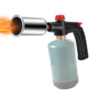 Leistungsstarke Blow -Torch, Propanbrenner Küchenbrenner, Lagerfeuerstarter, verstellbare Flammwerferfeuerpistole für Steak, Grill und Backen