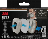3M™ Filtersatz für Atemschutzmaske 6002- Organische Dämpfe A2P2 - Austauschbaren Filtern