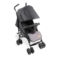 Bemesu buggy mały składany wózek podróżny z odchylaną pozycją ， czarny