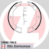 ZIMMERMANN Handbremsbacken mit Zubehör Hinten (10990.106.0) für BMW 4 3 2 5 1