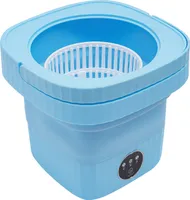 Tragbare Waschmaschinen, faltbare Mini-Waschmaschine, faltbare kleine Waschmaschine, Blau