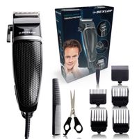 Dunlop Haarschneidemaschine Barttrimmer Haarschneider Trimmer - Extra einfach Haare schneiden - für Anfänger und Fortgeschrittene - Präzise leise Haartrimmer Langhaarschneider für Damen Herren
