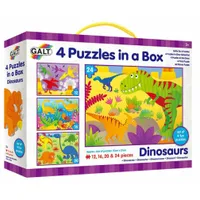 4 Puzzles in einer Box - Dinosaurier