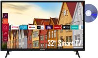 Telefunken XF32K559D 32 Zoll Fernseher / Smart TV (Full HD, DVD-Player, Bluetooth, HDR, Triple-Tuner) - 6 Monate HD+ inkl.