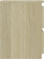 vidaXL Nachttische 2 Stk. Sonoma-Eiche 30x30x40 cm Holzwerkstoff