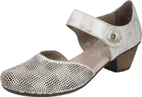 Rieker Damen Pumps 25653-36, 25653-37, 25653-38, 25653-39, 25653-40, 25653-41 RIE-41764 beige/gold/lightgold 36 [Schuhe Frau]