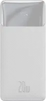 Baseus Bipow Powerbank mit Schnellladung 20000Mah 20W Weiß (Overseas Edition) + Usb-A - Micro Usb Kabel 0.25M Weiß (Ppbd050302)