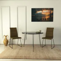 Skye Decor, Sandalf- Sandalf CMY, Schwarz,Weiß, Couchtische, 75x90x90 cm, 100% Melaminbeschichtete Partikelplatte
