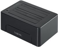 LogiLink USB 3.1 Festplatten Docking Station 2x 2,5"/3,5"