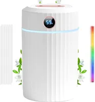 Luftbefeuchter Luftbefeuchter für Schlafzimmer, 2L Luftbefeuchter mit Digitalanzeige und zwei Düsen, extrem leise mit einstellbarem Nebel für Zuhause