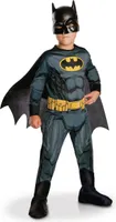 Mutiges Batman-Kinderkostüm Justice League schwarz-gelb