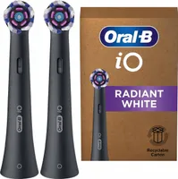 Oral-B | Aufsteckbürsten für Oral-B IO - 2 Stück - Schwarz - Originalqualität - Effektives Zahnreinigung