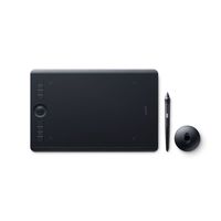 Wacom Intuos Pro Medium - Digitalisierer - 22.4 x 14.8 cm - Multi-Touch - elektromagnetisch - kabellos, kabelgebunden - USB, Bluetooth - Schwarz