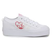 adidas Originals Nizza Platform W ftwwht / vivred / gumm2 (FX9179) – Queens  💚