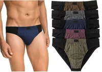 5er Pack Herrenslips Slip Unterhosen Männer Unterwäsche aus Baumwolle, Gr. 10