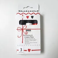 KREUL Pluster & Liner Pen 3 x 29 ml 3er Set