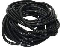 Flexible-Kabelspirale Spiralschlauch - Bündelbereich Ø4.0-50mm Länge10 m SCHWARZ
