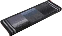 vidaXL Samolepicí podložky na schody 15 ks 65x21x4 cm Černá a šedá