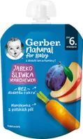 Gerber Jabłko Śliwka Marchewka Po 6 miesiącu 80 G