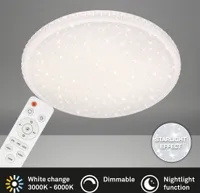 LED Deckenleuchte Dimmbar Fernbedienung CCT 48 W weiß Metall-Kunststoff Briloner