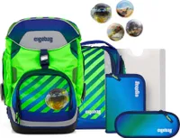 Ergobag Schulranzen-Set PACK TruckBär 6-teilig, höhenverstellbar