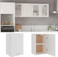 vidaXL Szafka ścienna biała 39,5x31x60 cm płyta wiórowa