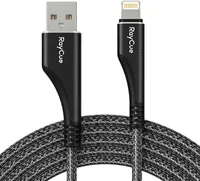 Kabel USB-A pro Lightning RayCue CA01 1,2 m 2,4 A (černý)