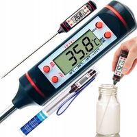 Digitales Küchenthermometer Braten BBQ Koch Thermometer Haushaltsthermometer Küche Universales Kochthermometer Fleischthermometer Fleisch Ofen Retoo