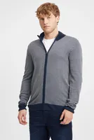 BLEND BHLonder Herren Strickjacke Cardigan Feinstrick mit Stehkragen