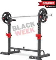 Hop-Sport verstellbare Hantelablage für Langhantel HS-1004L – Squat Rack Kniebeugenständer bis 250kg belastbar