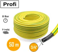 Profi Gartenschlauch 3/4 Zoll 50m gelb