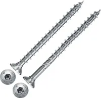 Fischer Spanplattenschrauben Power-Fast II Stahl verzinkt, blau verzinkt, Senkkopf, TX30, Teilgewinde 6,0 x 140 mm 100 Stk.