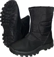Canadian Snow Boots I Winterstiefel Schneestiefel mit Frontreißverschluss Schwarz