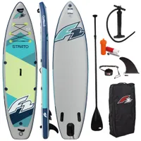 F2 SUP Board Strato 11’5” (350 cm) Grün aufblasbar – Touring Paddle Board für Anfänger & Fortgeschrittene – Komplettset