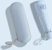 Mini kapesní deštník na cesty, ochrana za každého počasí Prostorově úsporný cestovní deštník pro všechna roční období - BRELLIS Blue
