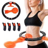 Smart Hula Hoop Intelligent Fitnessreifen Einstellbar Kugel Zähler weiß 360° 