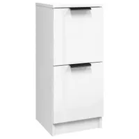 vidaXL Kredens biały wysoki połysk 30x30x70 cm materiał drewnopochodny