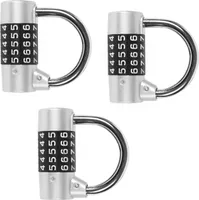 Set von 3 Vorhängeschlössern (Zahlenschlösser, 65 mm)