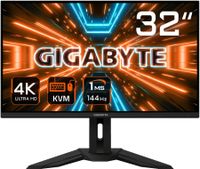Gigabyte Gaming Monitor M32U-EK 32", UHD, 3840 x 2160 Pixel, 1 x Audioausgang, HDMI Ports Anzahl 2, 144 Hz