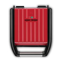 GEORGE FOREMAN Fitnessgrill Steel Compact S Rot