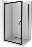 Mexen Apia kabina prysznicowa rozsuwana 105 x 70 cm, transparent, czarna - 840-105-070-70-00