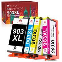 903XL Multipack-Druckerpatronen Kompatibel mit HP 903XL 903 Tintenpatronen für HP Officejet Pro 6950 6960 6970 All-in-One-Drucker(4er-pack)