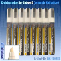 Kreidestifte (2-6mm) im 8er SET (WEISS)