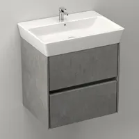 Unterschrank GASTO (betongrau) ohne Waschtisch
