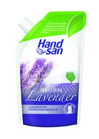 Handsan Natural Lavender, Flüssigseife im Nachfüllbeutel, 3er Pack (3 x 300 ml)