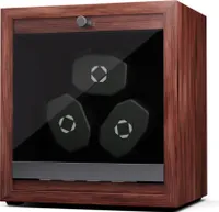 Klarstein, automatický naťahovač hodiniek, pre 3 hodinky, pre automatické hodinky, tichý, modré LED osvetlenie, akrylové dvierka, 4 nastavenia TPD